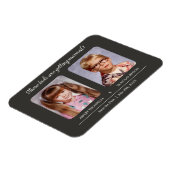 Oude foto Save the Date Magnets Magneet (Linkerzijde)