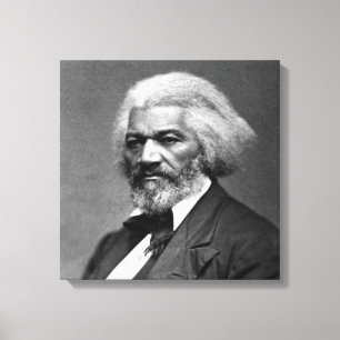 Oude Fr3d3rick Bailey Douglas Afro-Amerikaanse Hel Canvas Afdruk