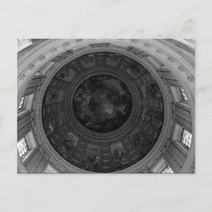 Oude Frankrijk Parijs koepel fresco Charles la fos Briefkaart