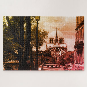 Oude Frankrijk Parijs notre dame saint louis eilan Legpuzzel