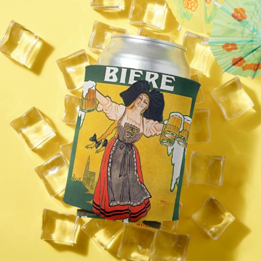 Oude Franse bierposter Blikjeskoeler (Insitu Zomer)