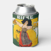 Oude Franse bierposter Blikjeskoeler (Blikje Voorkant)