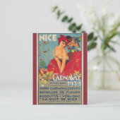 Oude Franse Carnaval Nice 1934 Briefkaart (Staand voorkant)