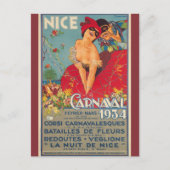 Oude Franse Carnaval Nice 1934 Briefkaart (Voorkant)