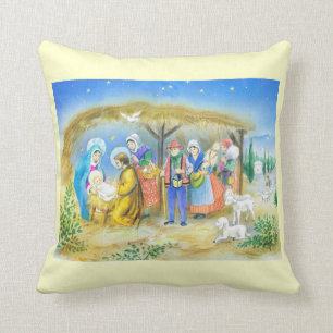 Oude Franse kerststal Kussen