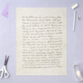 Oude Franse Script Oude Decoupage Tissuepapier (Craft)