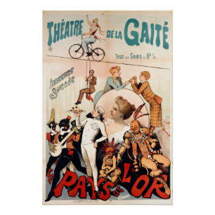 Oude Franse theaterposter Perfect Poster