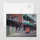 Oude Franse wijk koffie bezorgwagen Briefkaart (Voorkant / Achterkant)