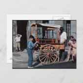 Oude Franse wijk winkelwagen Briefkaart (Voorkant / Achterkant)