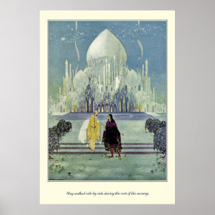 Oude Franstalige tapijten: Ze lopen zij aan zij Poster
