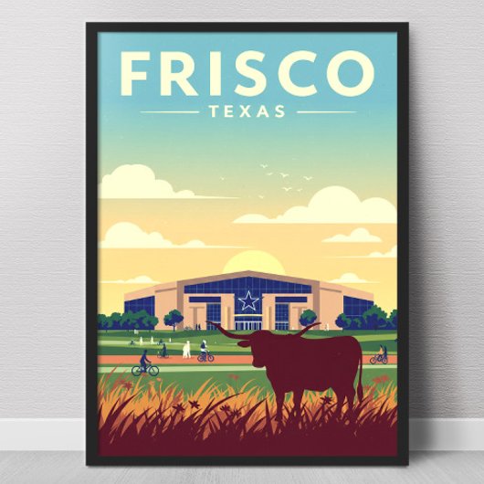 Oude Frisco Texas Poster