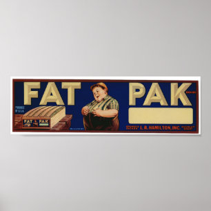 oude fruitkratenmerken poster