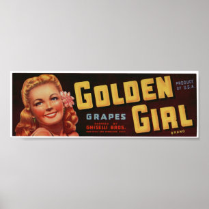  oude fruitkratenmerken poster