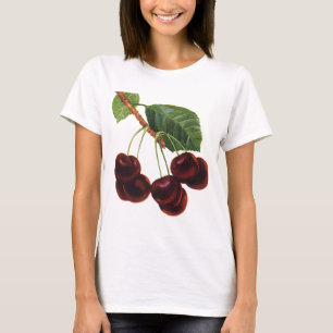 Oude Fruitproducten, Rijpe Kersen van een Boom T-shirt