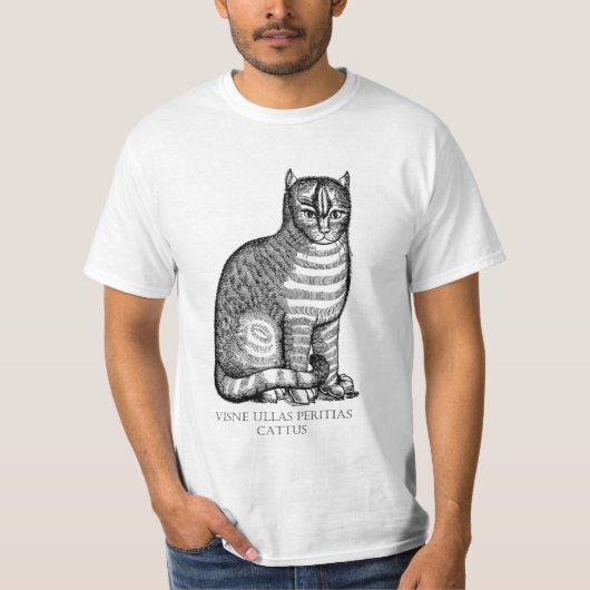 Oude Fuzzy Cat T-Shirt (Voorkant)
