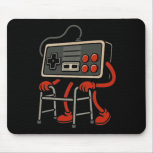 Oude Gamer Retro Videospel Oude Gamer 80s 90s Vide Muismat
