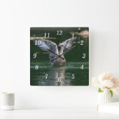 Oude Gans Wing Actie Wandklok Vierkante Klok (Huis)