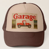 Oude garage trucker pet (Voorkant)