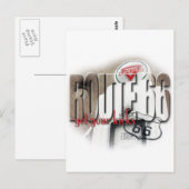 Oude gaspomp - route 66 briefkaart (Voorkant / Achterkant)