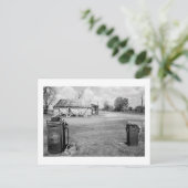 Oude gaspompen briefkaart (Staand voorkant)