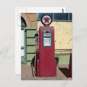 Oude    gaspompoen briefkaart (Voorkant / Achterkant)