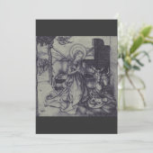 Oude Geboorte scène van Jezus Christus Kaart (Staand voorkant)