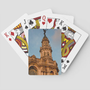 Oude gebouw Spits, Havana, Cuba Speelkaarten