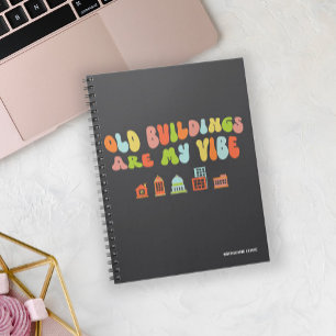 Oude gebouwen zijn mijn vibe, historisch behoud notitieboek