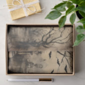 Oude Geest Huis Halloween Decoupage Tissuepapier (Geschenk)