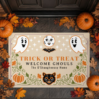 Oude Geest Kat Pompoen Halloween Deurmat