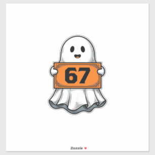 Oude Geest Nummer 67 Halloween Shirt Ontwerp_1 Sticker