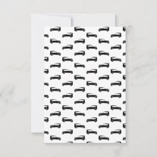 Oude, gefaseerde Antiek auto's - ACHTERGRONDKLEUR Bedankkaart