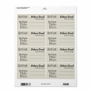 Oude gefaseerde Labels voor kunst en ambachtelijke