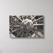 Oude gefibreerde zwoegen canvas afdruk (Voorkant)