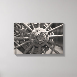 Oude gefibreerde zwoegen canvas afdruk