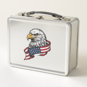 Oude Gegraveerde Adelaar Patriottisch Shirt Ontwer