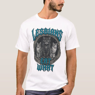 Oude Gegraveerde Katten Trots Grafische Shirt Ontw