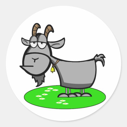Oude geit Sticker (Voorkant)