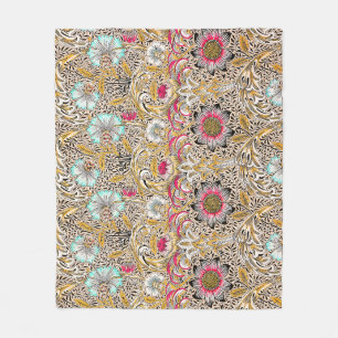 Oude gele roze William Morris's Corncockle Fleece Deken
