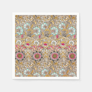 Oude gele roze William Morris's Corncockle Servet
