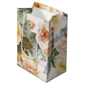 Oude gele rozen medium cadeauzakje (Voorkant Gekanteld)