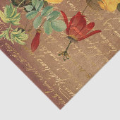 Oude Gele Rozen Tissuepapier (Detail)