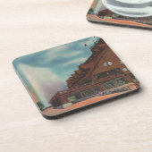 Oude gelovigen bier onderzetter (Linkerzijde)