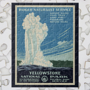 oude gelovigen in het Yellowstone National Park Legpuzzel