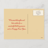 Oude gemoedsbekeraar feestdagenkaart (Achterkant)