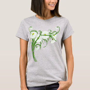 Oude Gerber Madeliefjes Bloemen uit een Lente Tuin T-shirt