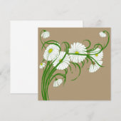 Oude Gerber Madeliefjes Lente Uitnodiging (Voorkant / Achterkant)