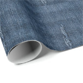 Oude gescheurde denim: jeans textuur. cadeaupapier (Rol Hoek)
