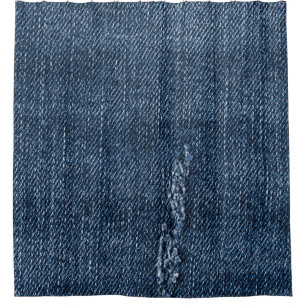 Oude gescheurde denim: jeans textuur. douchegordijn