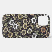 Oude gestructureerde anemoon bloem achtergrond | Case-Mate iPhone case (Achterkant (horizontaal))